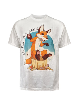 Oh For Fox Sake Brown Text - T-Shirt T-Shirt Paco Panda 