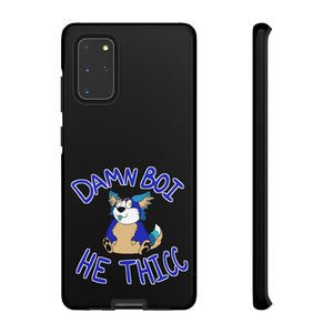 Thicc Boi With Text - Phone Case Phone Case AFLT-Hund The Hound Samsung Galaxy S20+ Glossy 