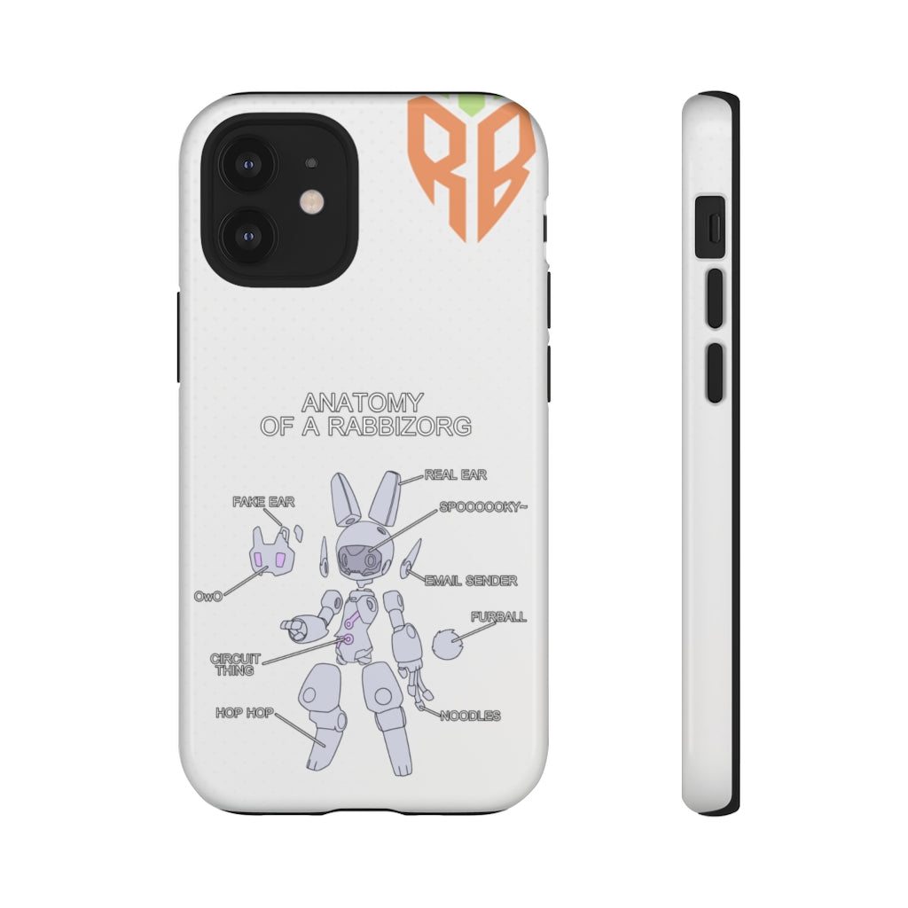 Anatomy Of a Rabbizorg - Phone Case Phone Case Lordyan iPhone 12 Mini Glossy 