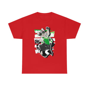 Aromantic Pride Cody Raccoon - T-Shirt T-Shirt Artworktee Red S 