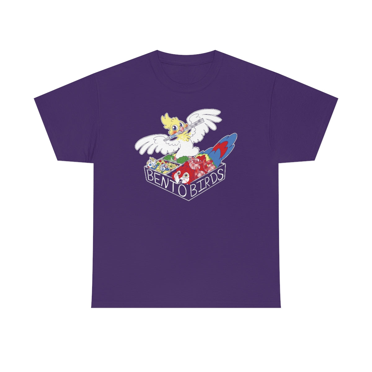 Bento Birds - T-Shirt T-Shirt Crunchy Crowe Purple S 