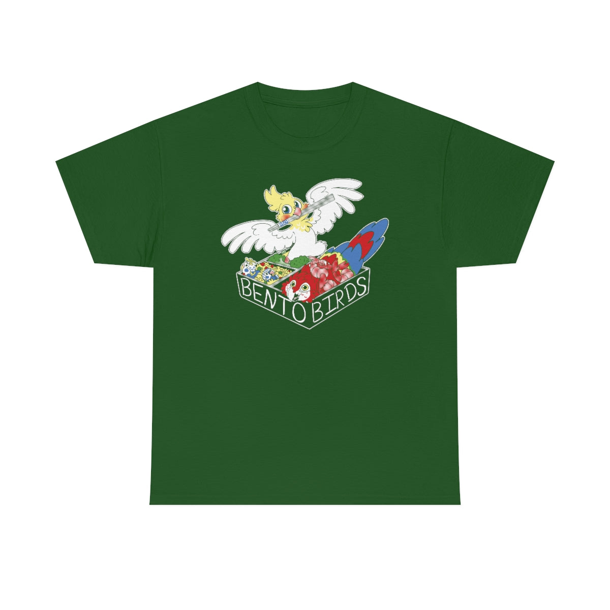 Bento Birds - T-Shirt T-Shirt Crunchy Crowe Green S 