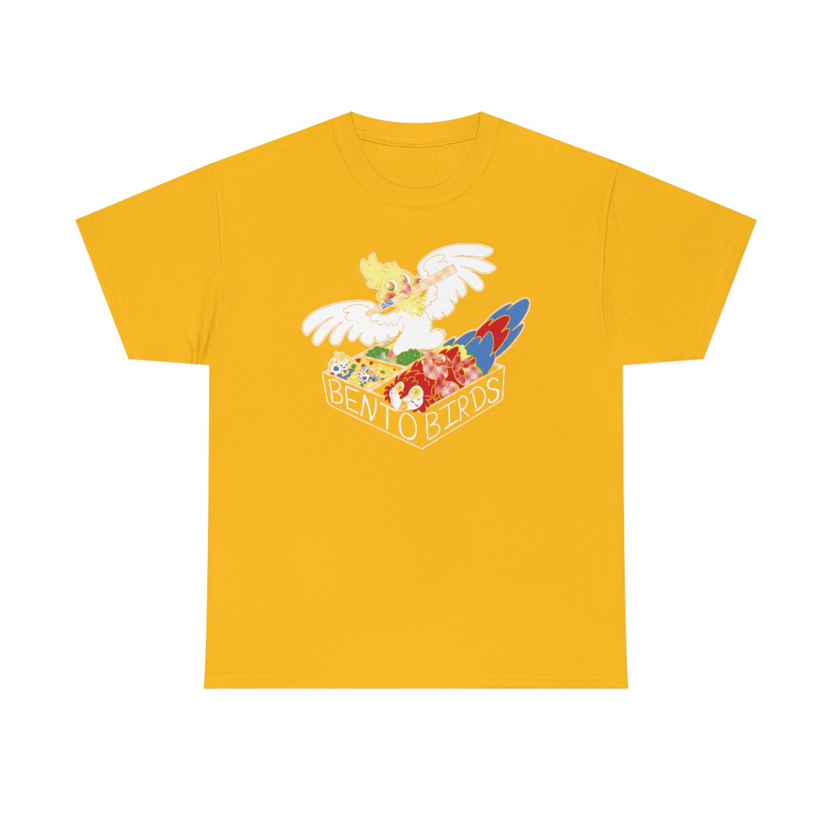 Bento Birds - T-Shirt T-Shirt Crunchy Crowe Gold S 