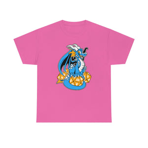 D20 Dragon Blue - T-Shirt T-Shirt Artworktee Pink S 