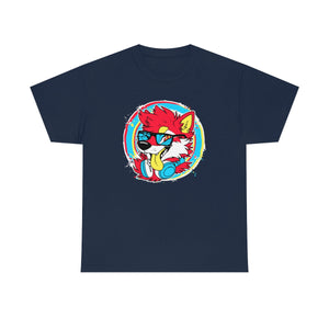 DJ Shiba Red - T-Shirt T-Shirt Artworktee Navy Blue S 