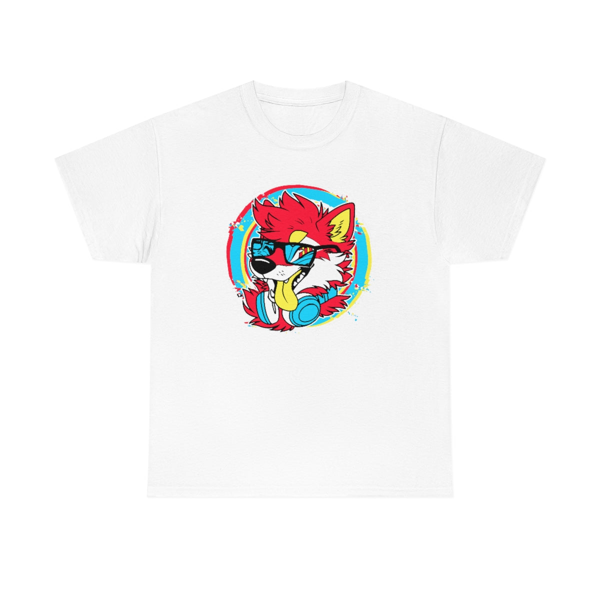 DJ Shiba Red - T-Shirt T-Shirt Artworktee White S 