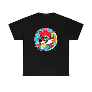 DJ Shiba Red - T-Shirt T-Shirt Artworktee Black S 