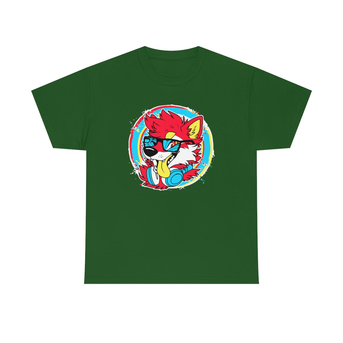 DJ Shiba Red - T-Shirt T-Shirt Artworktee Green S 