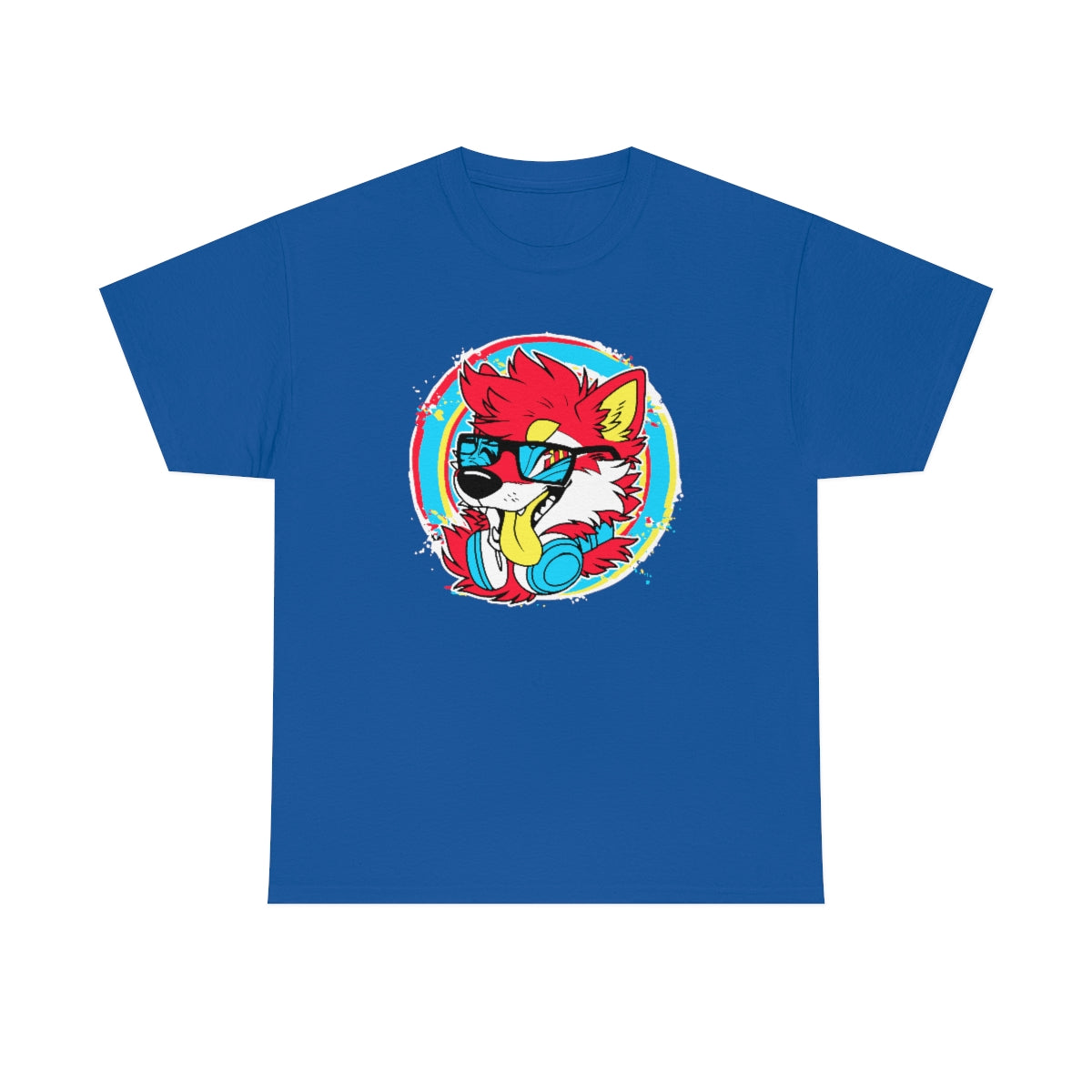 DJ Shiba Red - T-Shirt T-Shirt Artworktee Royal Blue S 
