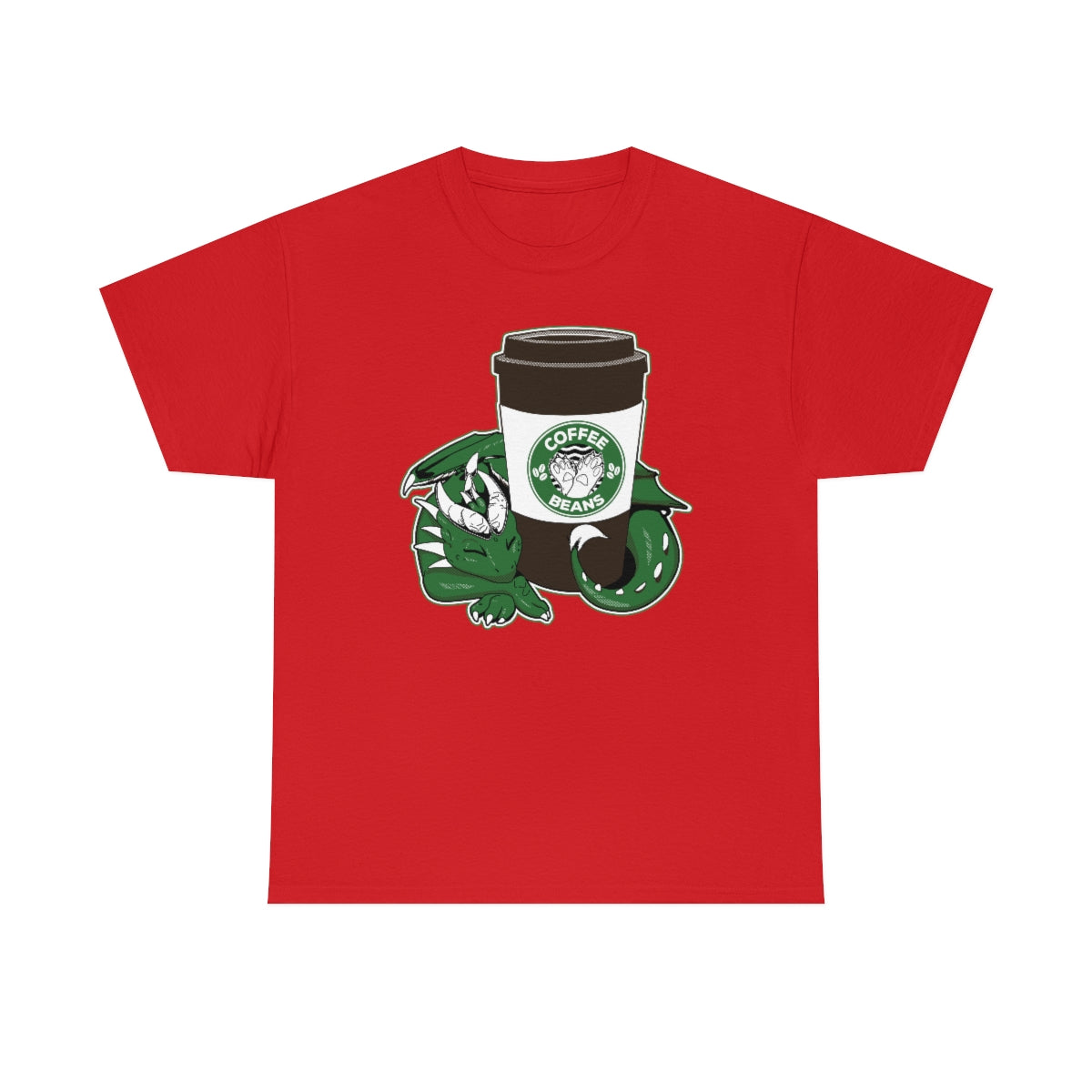 Dragon Coffee - T-Shirt T-Shirt Artworktee Red S 