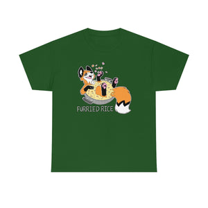 Furried Rice - T-Shirt T-Shirt Crunchy Crowe Green S 