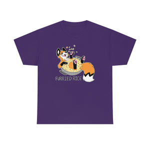 Furried Rice - T-Shirt T-Shirt Crunchy Crowe Purple S 