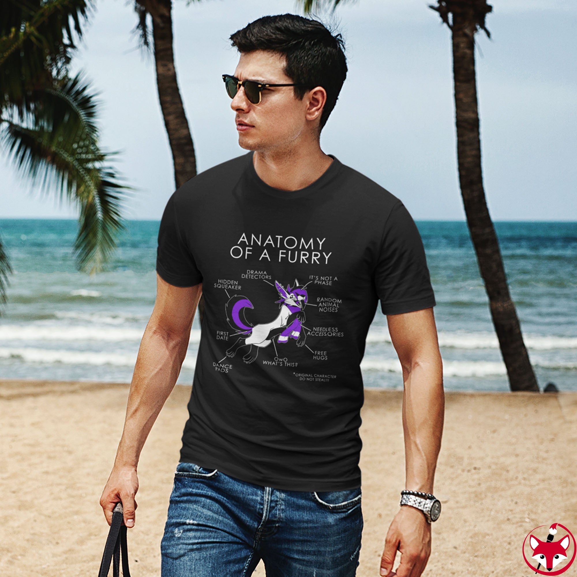 Furry Purple - T-Shirt Artworktee 