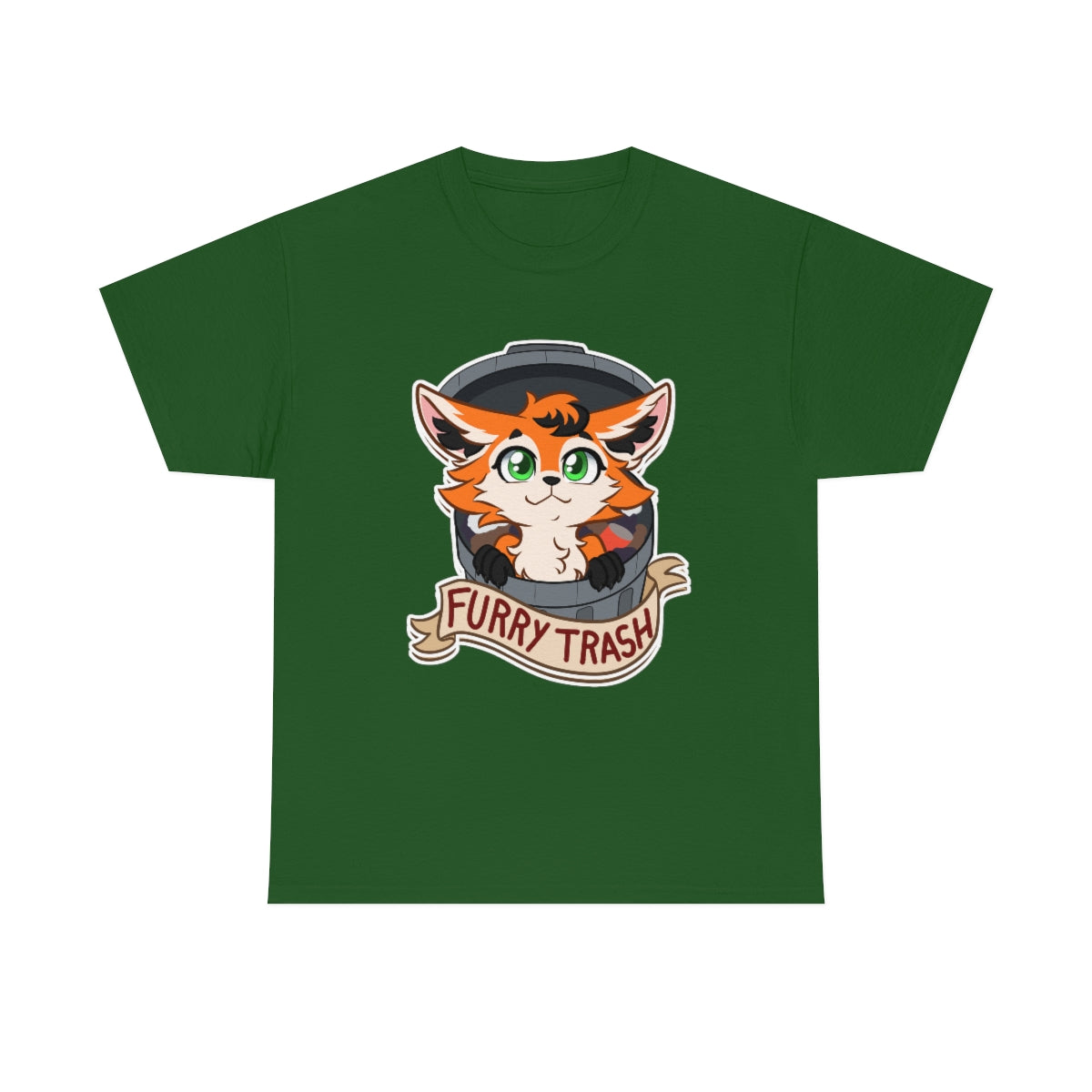 Furry Trash - T-Shirt T-Shirt Artworktee Green S 