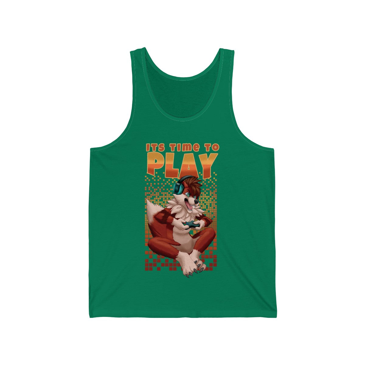 Its Time to Play - Tank Top Tank Top Artworktee Green XS 