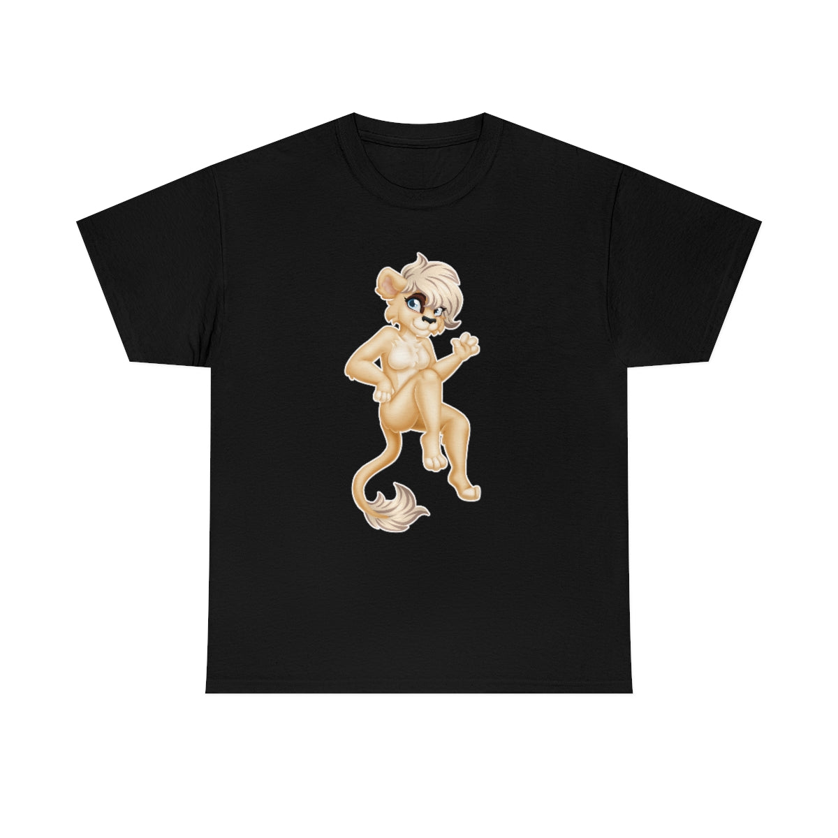 Lion Girl - T-Shirt T-Shirt Artworktee Black S 