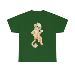 Lion Girl - T-Shirt T-Shirt Artworktee Green S 
