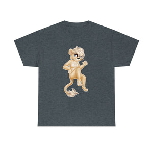 Lion Girl - T-Shirt T-Shirt Artworktee Dark Heather S 