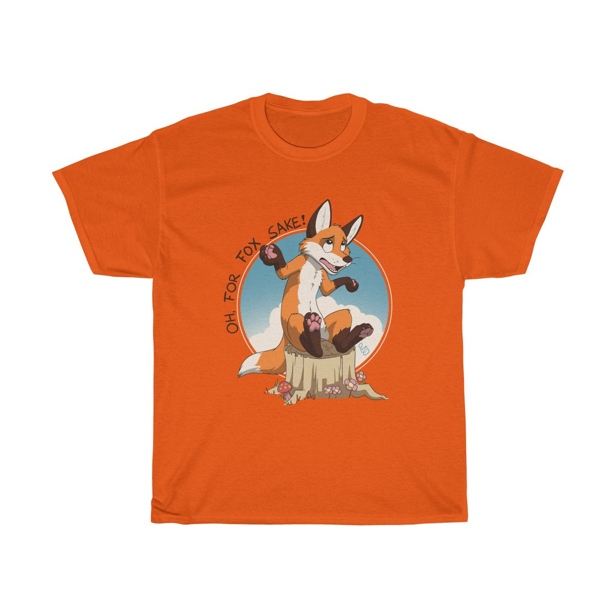 Oh For Fox Sake Brown Text - T-Shirt T-Shirt Paco Panda Orange S 