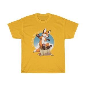 Oh For Fox Sake White Text - T-Shirt T-Shirt Paco Panda Gold S 