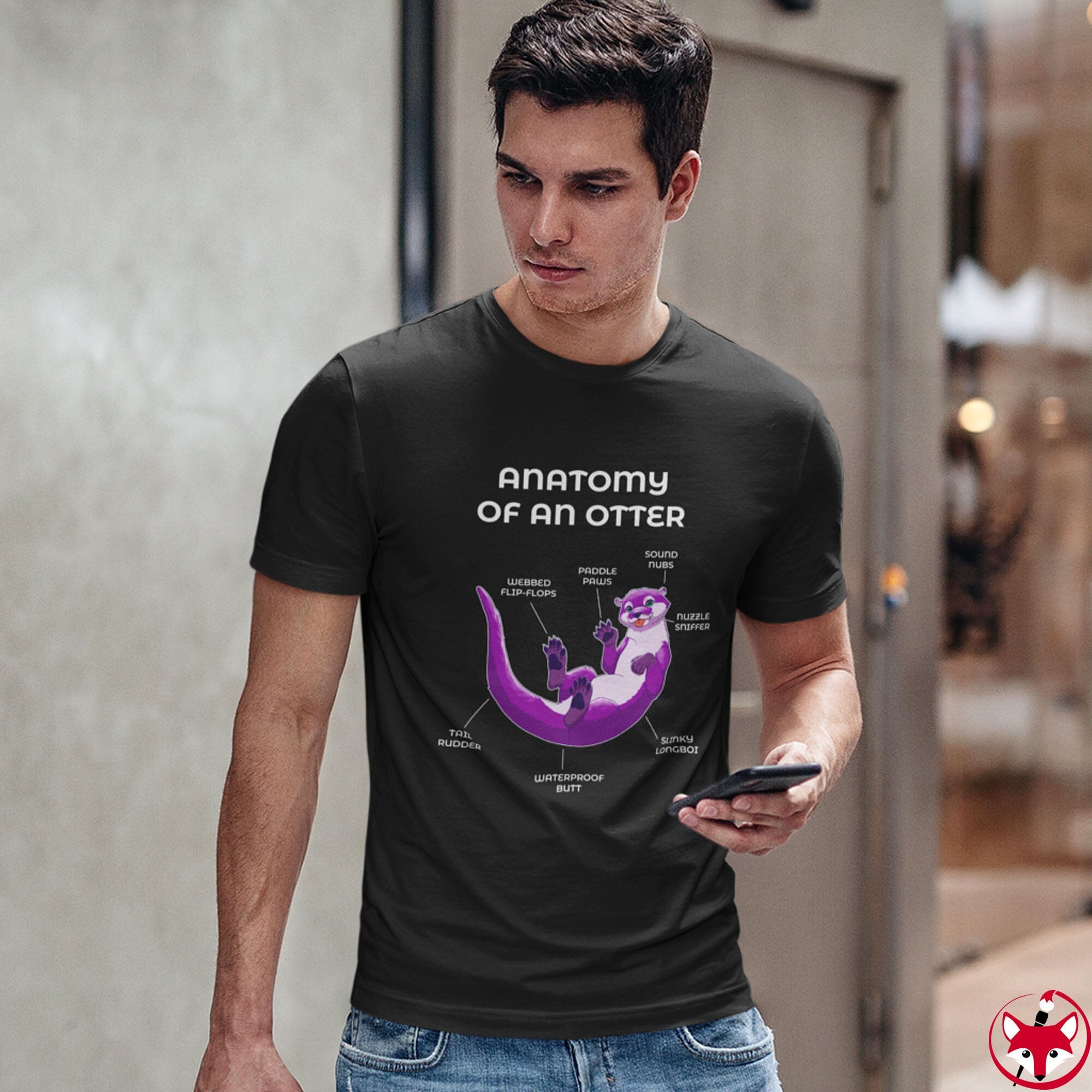 Otter Purple - T-Shirt T-Shirt Artworktee 