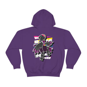 Panromantic Pride Munin Raven - Hoodie Hoodie Artworktee Purple S 