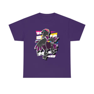 Panromantic Pride Munin Raven - T-Shirt T-Shirt Artworktee Purple S 