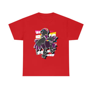Panromantic Pride Munin Raven - T-Shirt T-Shirt Artworktee Red S 