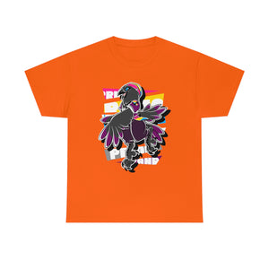 Panromantic Pride Munin Raven - T-Shirt T-Shirt Artworktee Orange S 