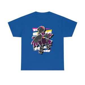 Panromantic Pride Munin Raven - T-Shirt T-Shirt Artworktee Royal Blue S 