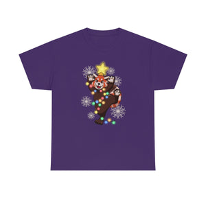 Red Panda Christmas - T-Shirt T-Shirt Artworktee Purple S 