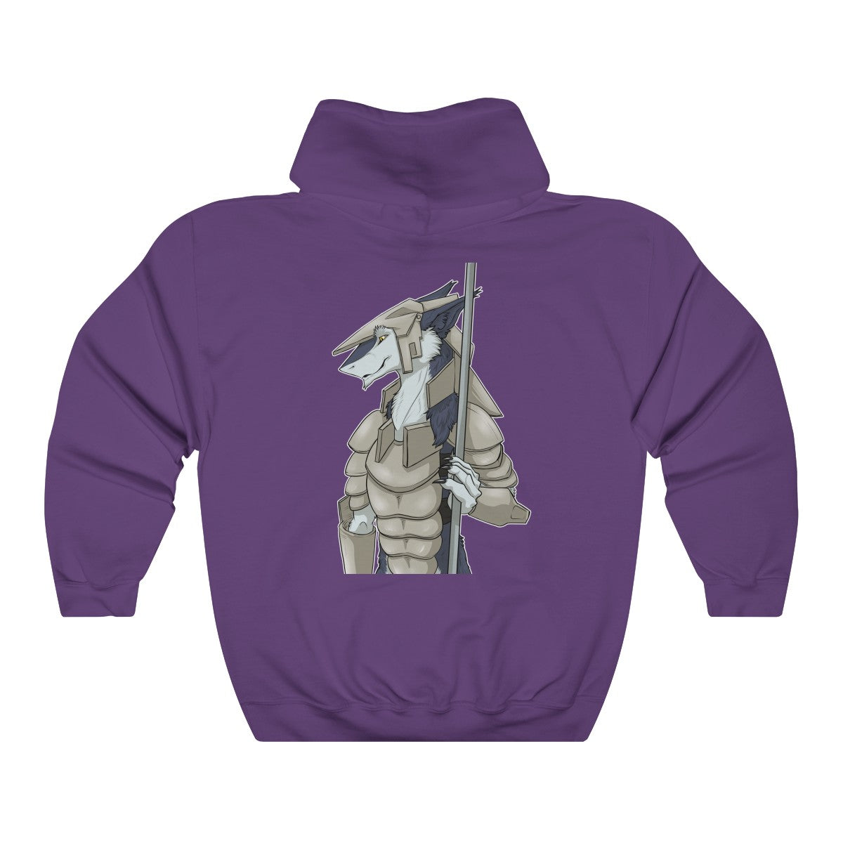 Sergal Warrior - Hoodie Hoodie Dire Creatures Purple S 