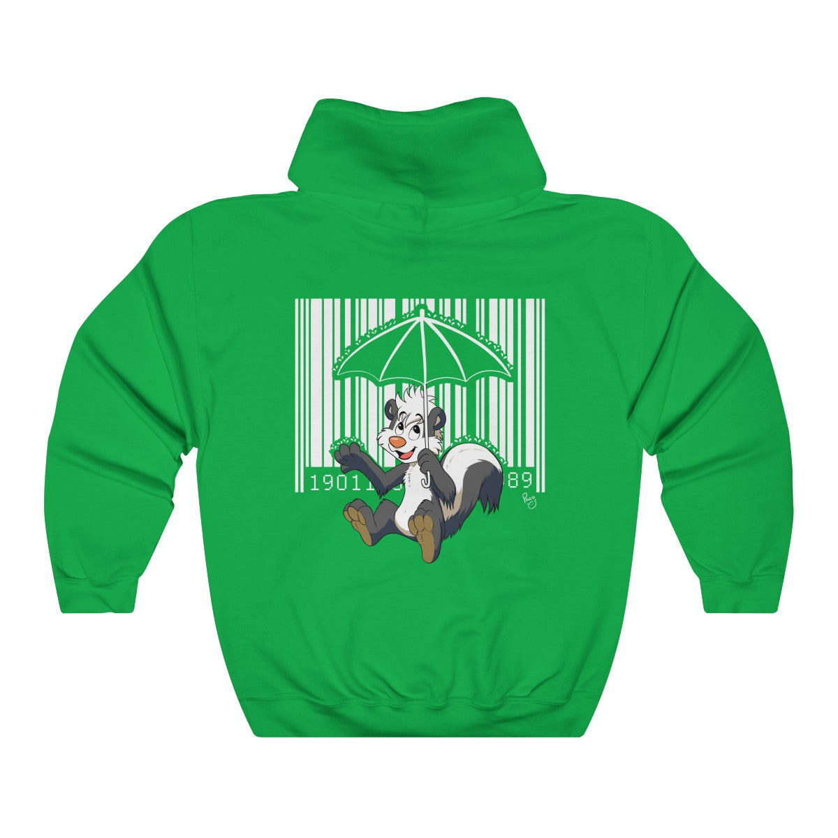 Skunk Barcode - Hoodie Hoodie Paco Panda Green S 