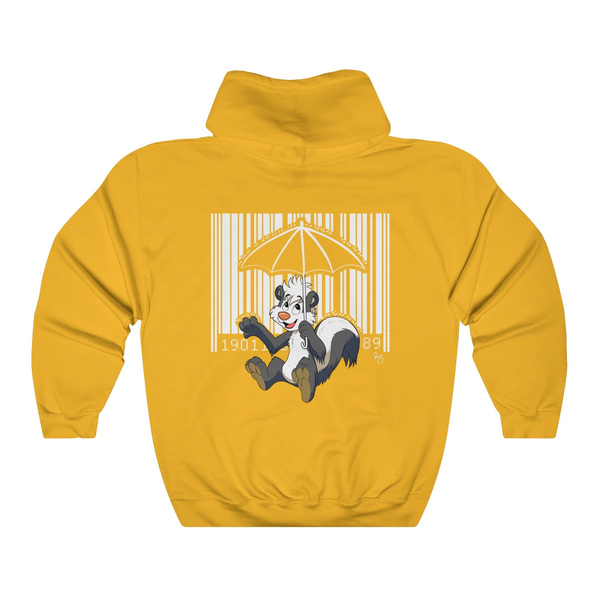 Skunk Barcode - Hoodie Hoodie Paco Panda Gold S 