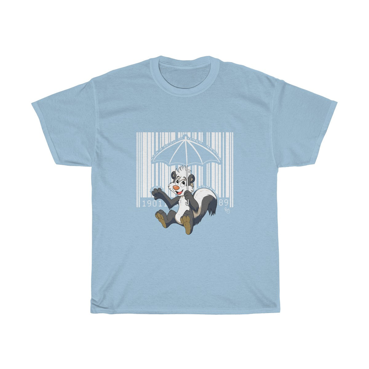 Skunk Barcode - T-Shirt T-Shirt Paco Panda Light Blue S 