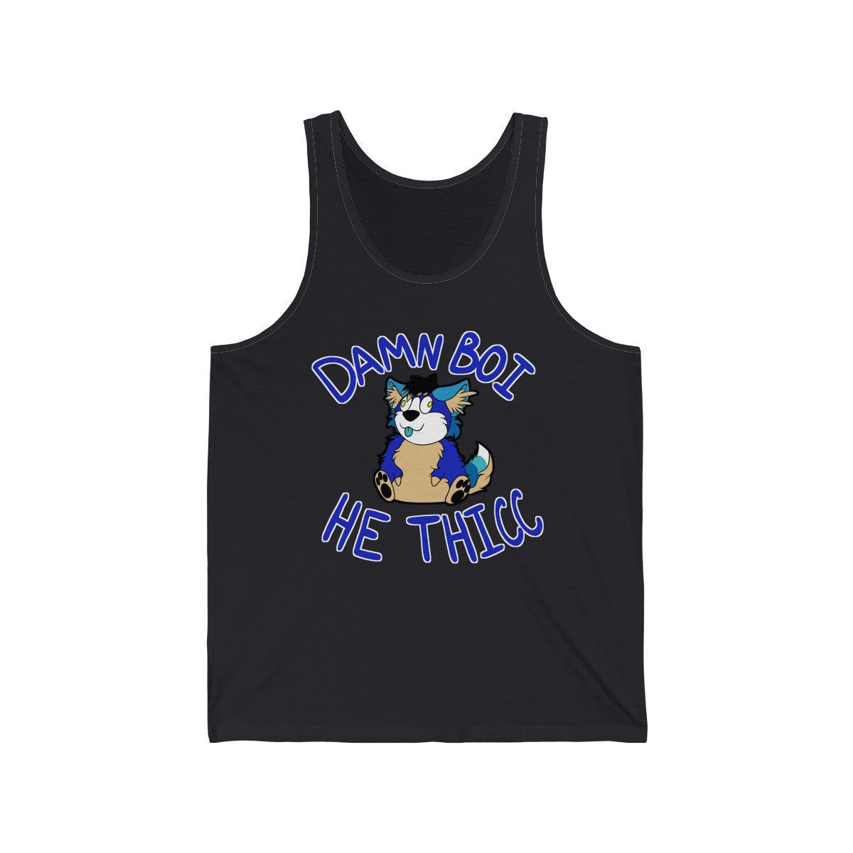 Thicc Boi With Text - Tank Top Tank Top AFLT-Hund The Hound Dark Grey XS 