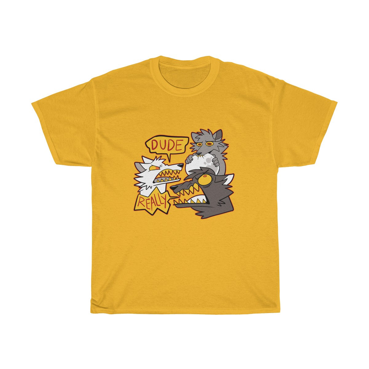 Three Wolf Moon - T-Shirt T-Shirt Cyamallo Gold S 