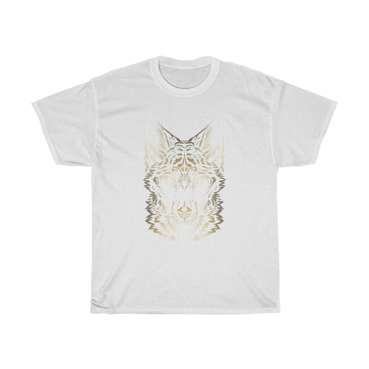 Wolf Colored - T-Shirt T-Shirt Dire Creatures White S 