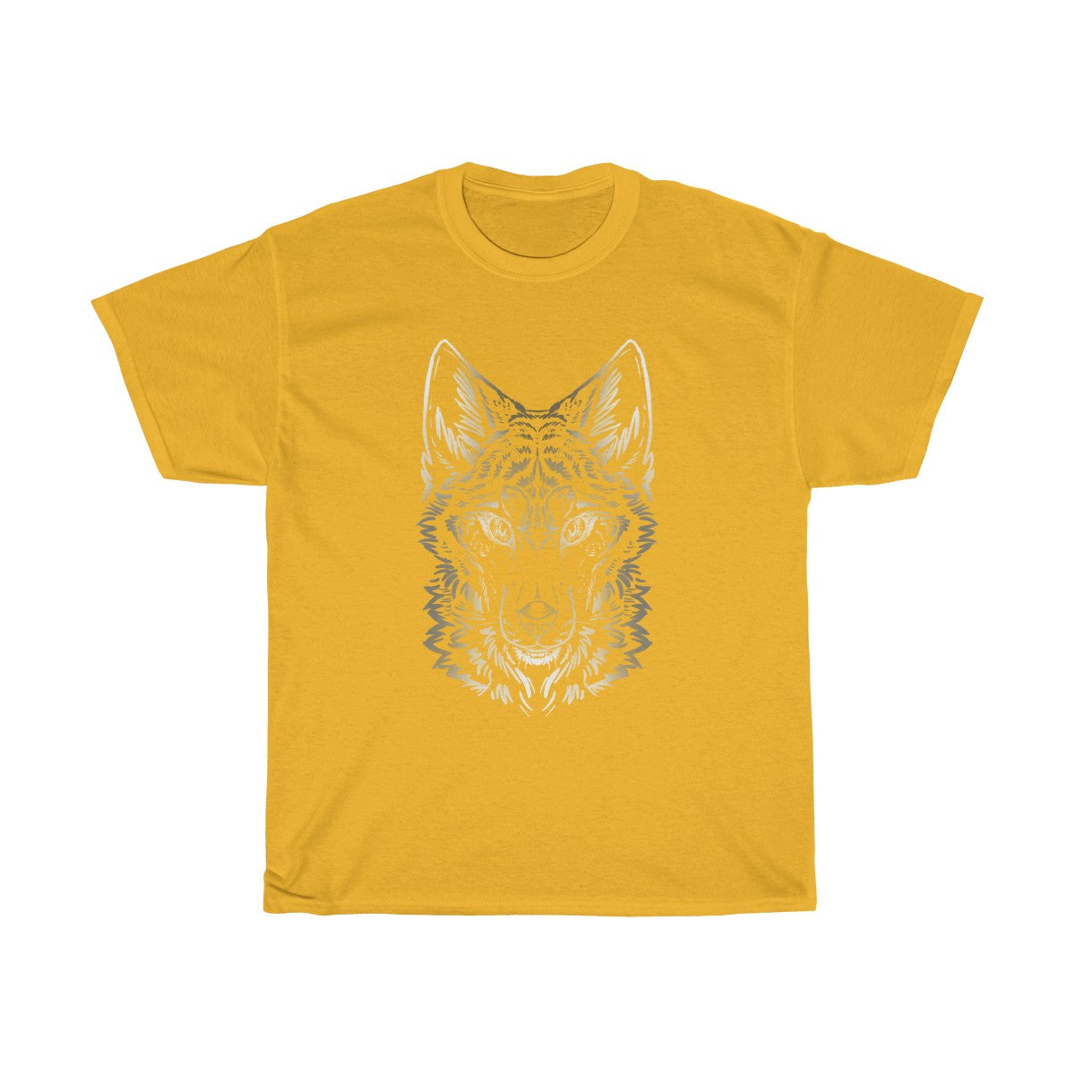 Wolf Colored - T-Shirt T-Shirt Dire Creatures Gold S 