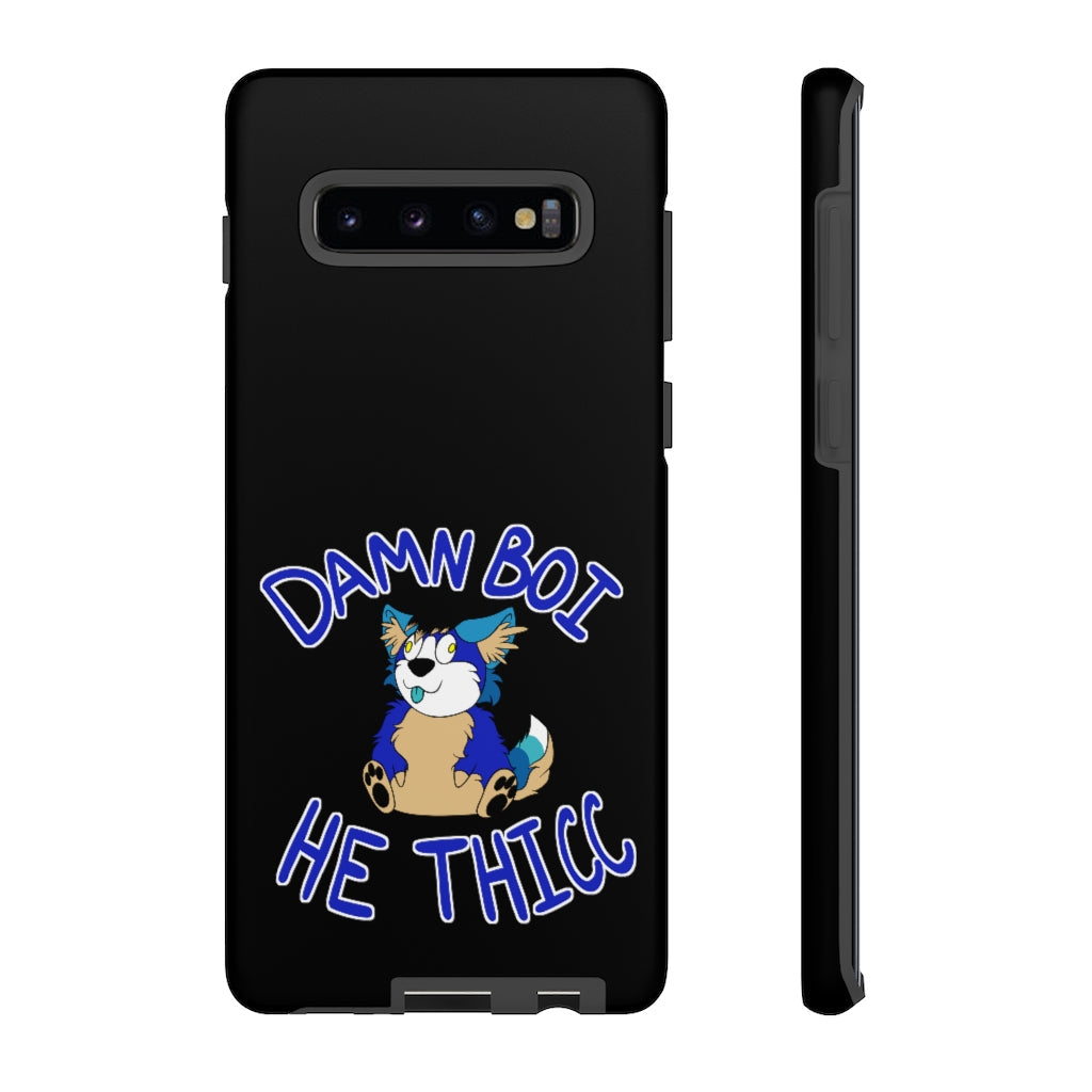 Thicc Boi With Text - Phone Case Phone Case AFLT-Hund The Hound Samsung Galaxy S10 Plus Matte 