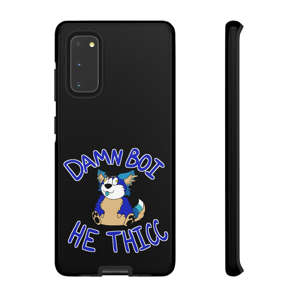 Thicc Boi With Text - Phone Case Phone Case AFLT-Hund The Hound Samsung Galaxy S20 Glossy 
