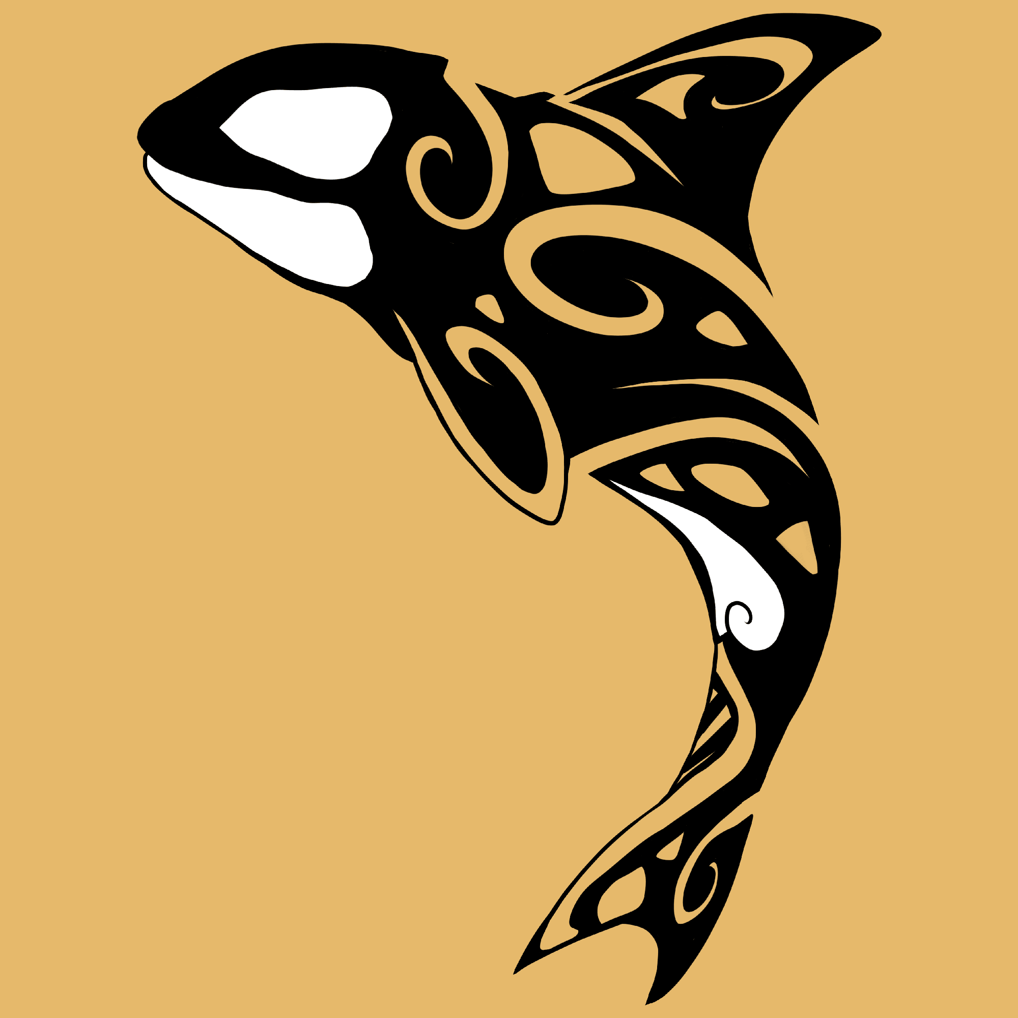 Dire Creatures - Abstract - Orca