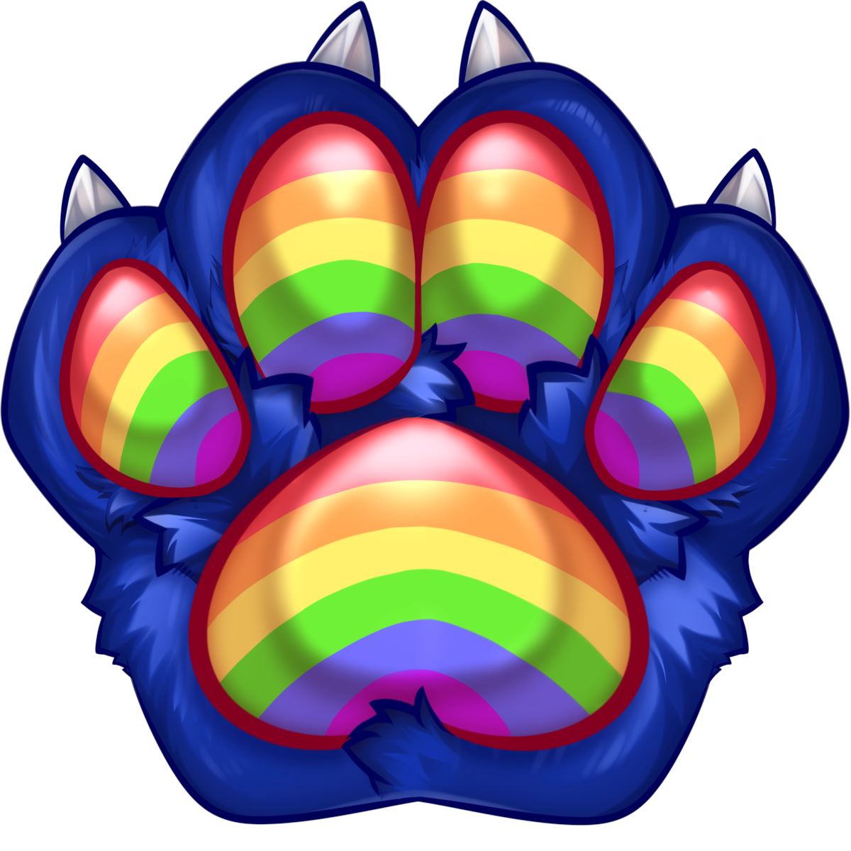 Blue Rainbowpride pillow