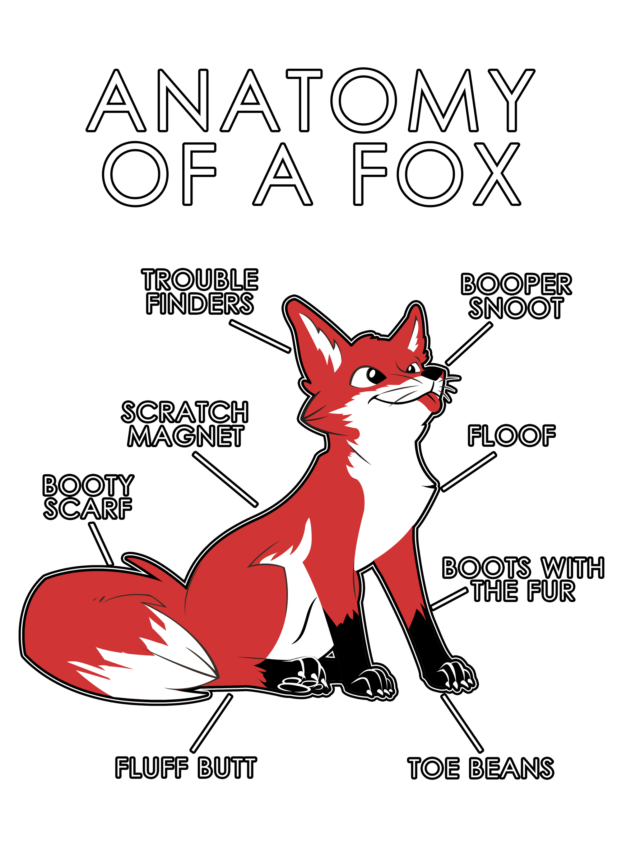 Anatomy Series - Gen 1 - Anatomy of a Fox - Red