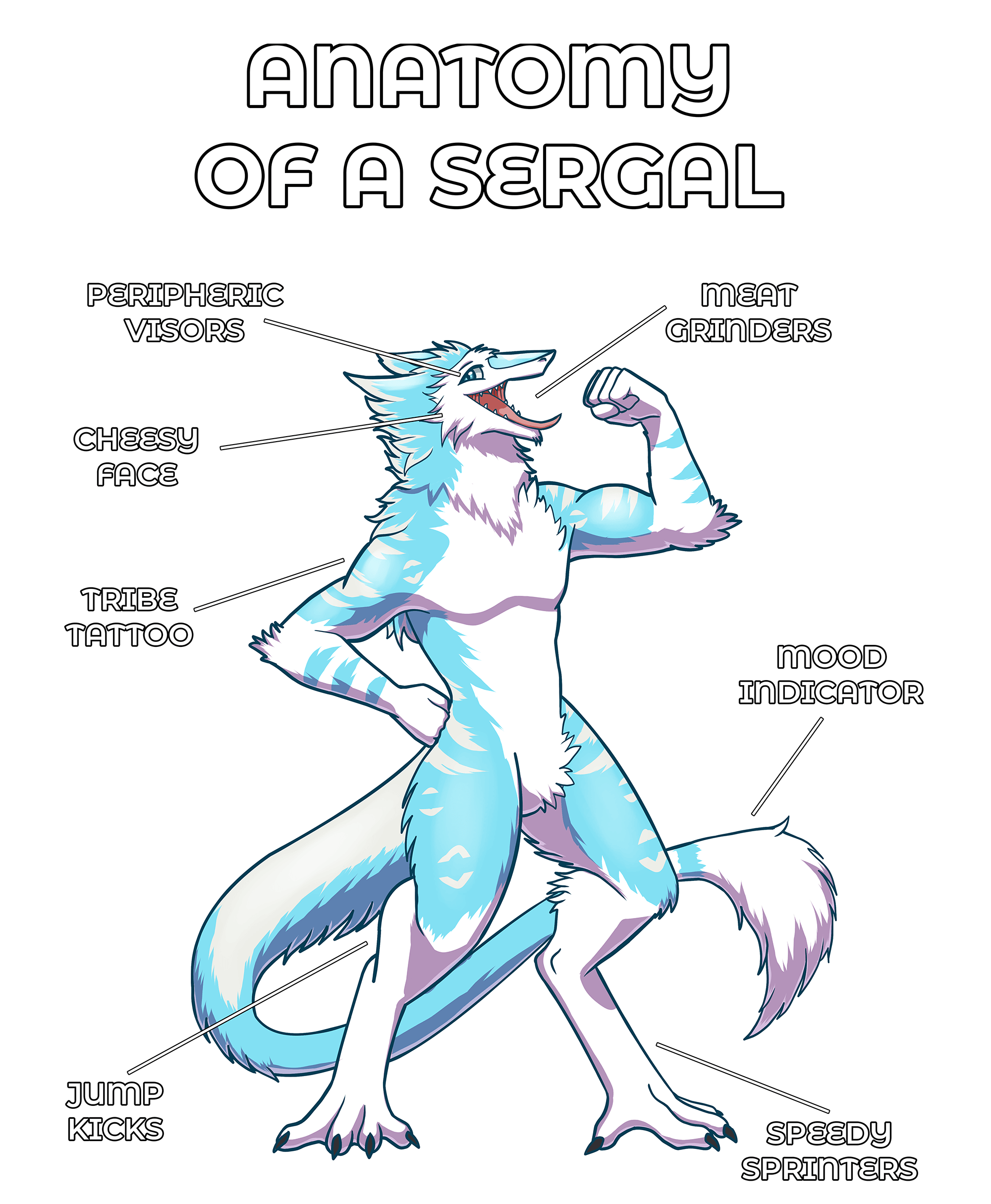 Anatomy Series - Gen 2 - Anatomy of a Sergal - Ice