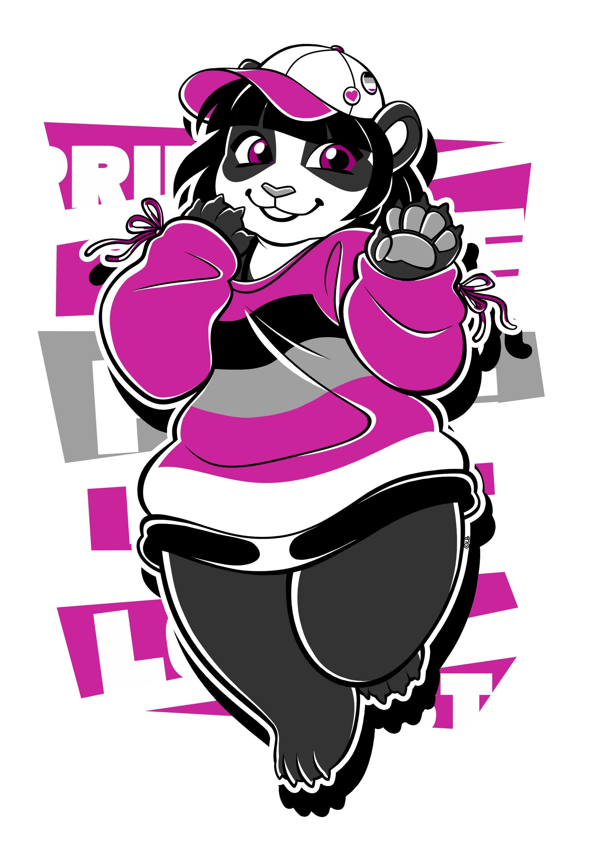 Pride Designs - Asexual Pride Casey Panda