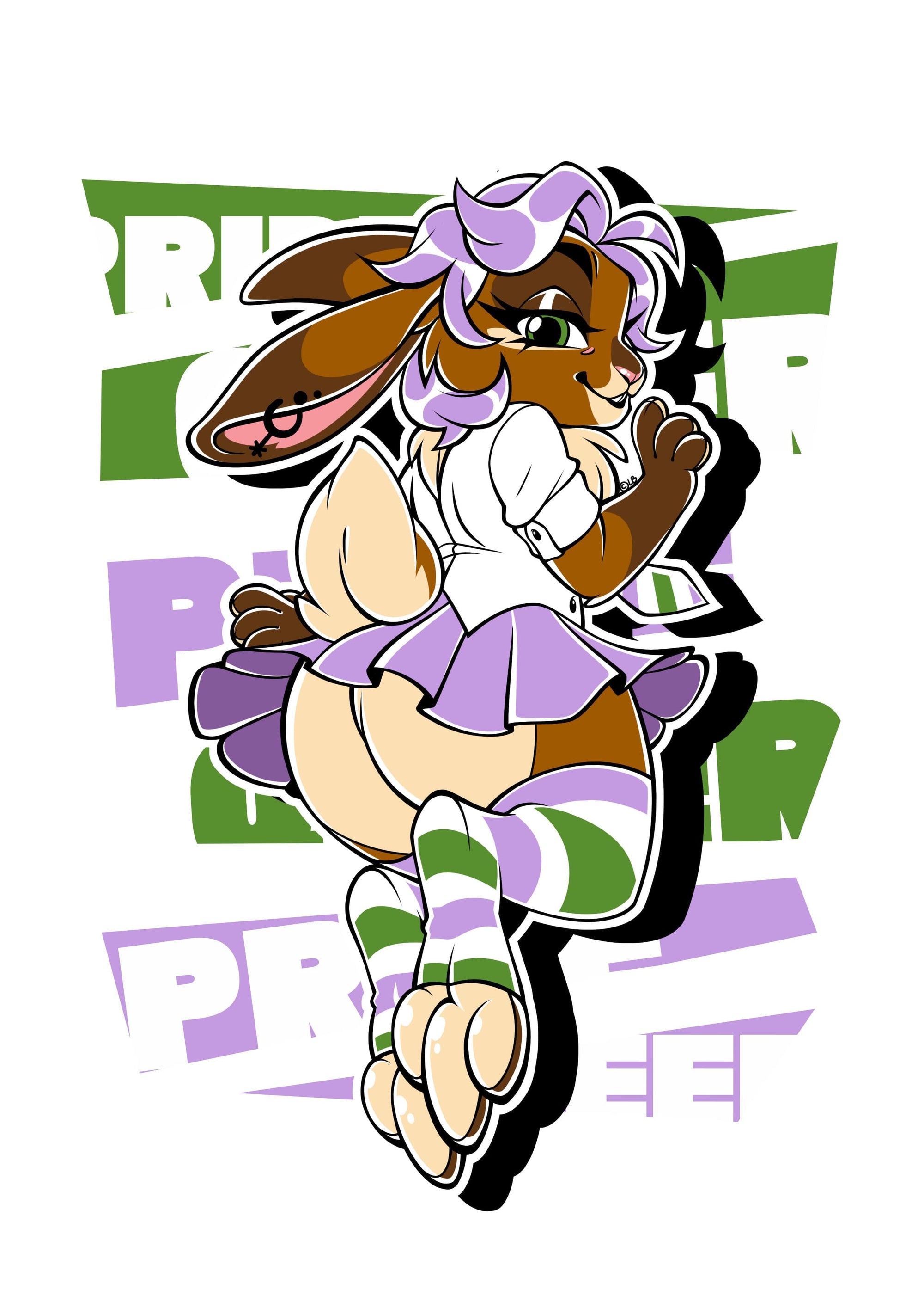 Pride Designs - Genderqueer Pride Sky Bunny