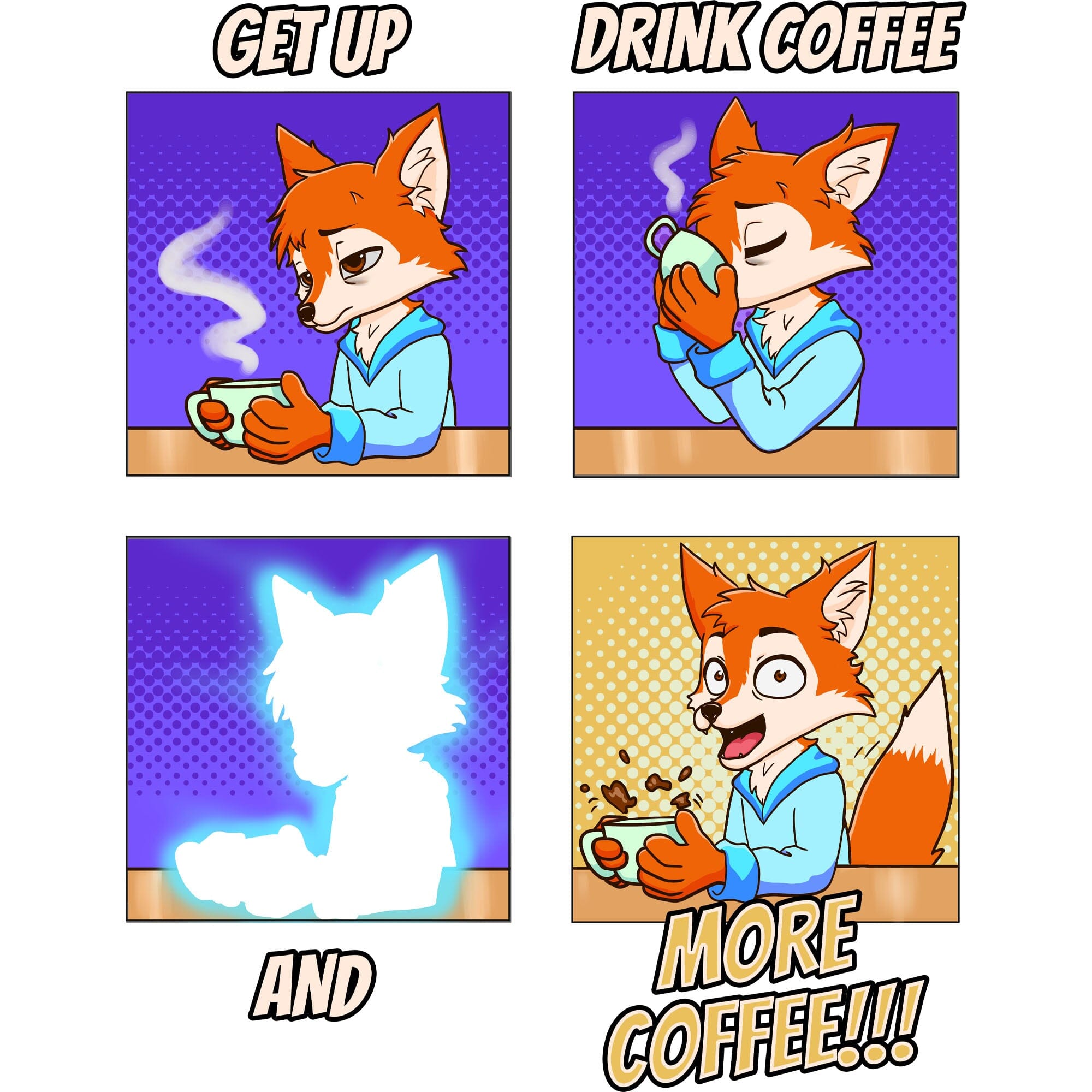 Artworktee Designs - Coffee Comic - More Coffee