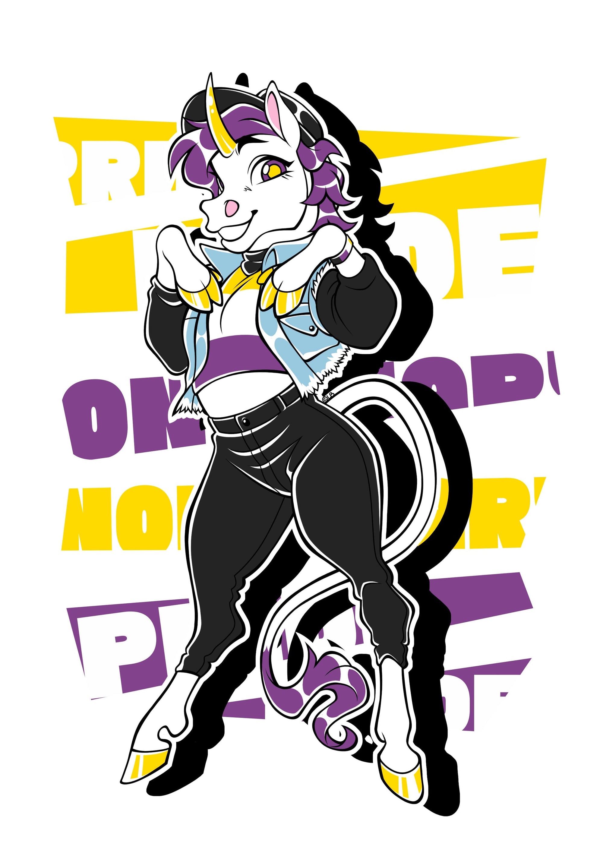 Pride Designs - Non Binary Pride Avalon Unicorn
