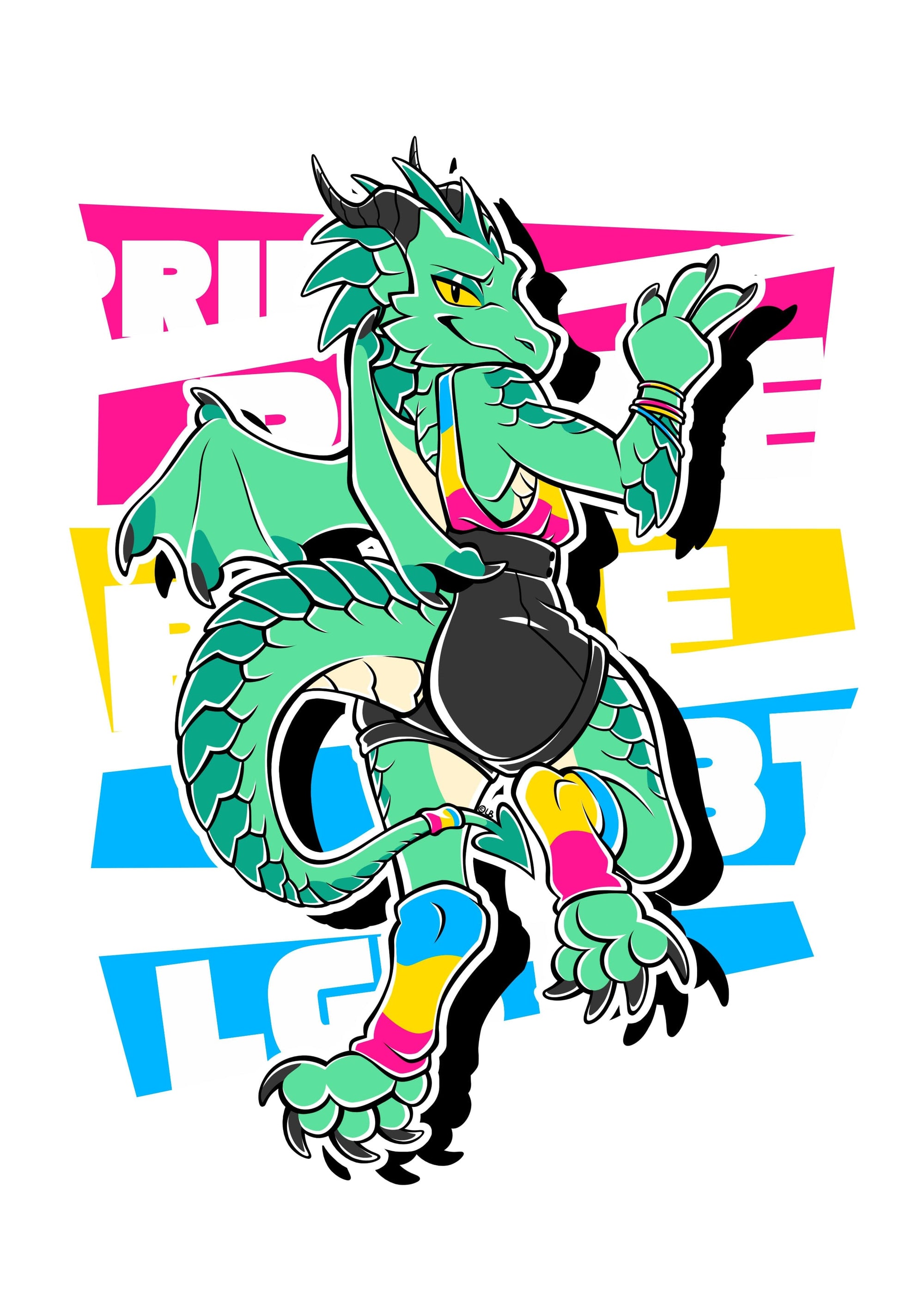 Pride Designs - Pansexual Pride Jules Dragon